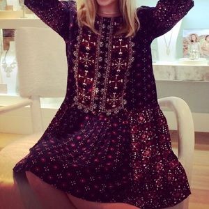 Anthropologie embellished shift dress
